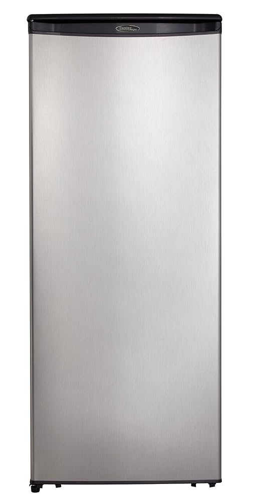 Danby Designer DAR110A1BSLDD 11 Cu.Ft. Residence Fridge in Smudge-Proof Stainless Metal End, Excellent for Condos, Houses, and Small Kitchens, E-Star Rated, Spotless Metal…