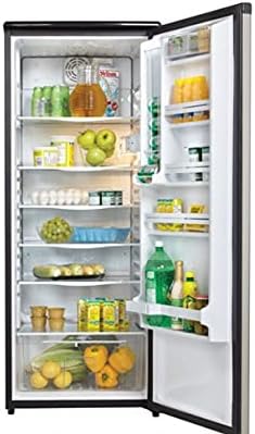 Danby Designer DAR110A1BSLDD 11 Cu.Ft. Residence Fridge in Smudge-Proof Stainless Metal End, Excellent for Condos, Houses, and Small Kitchens, E-Star Rated, Spotless Metal...