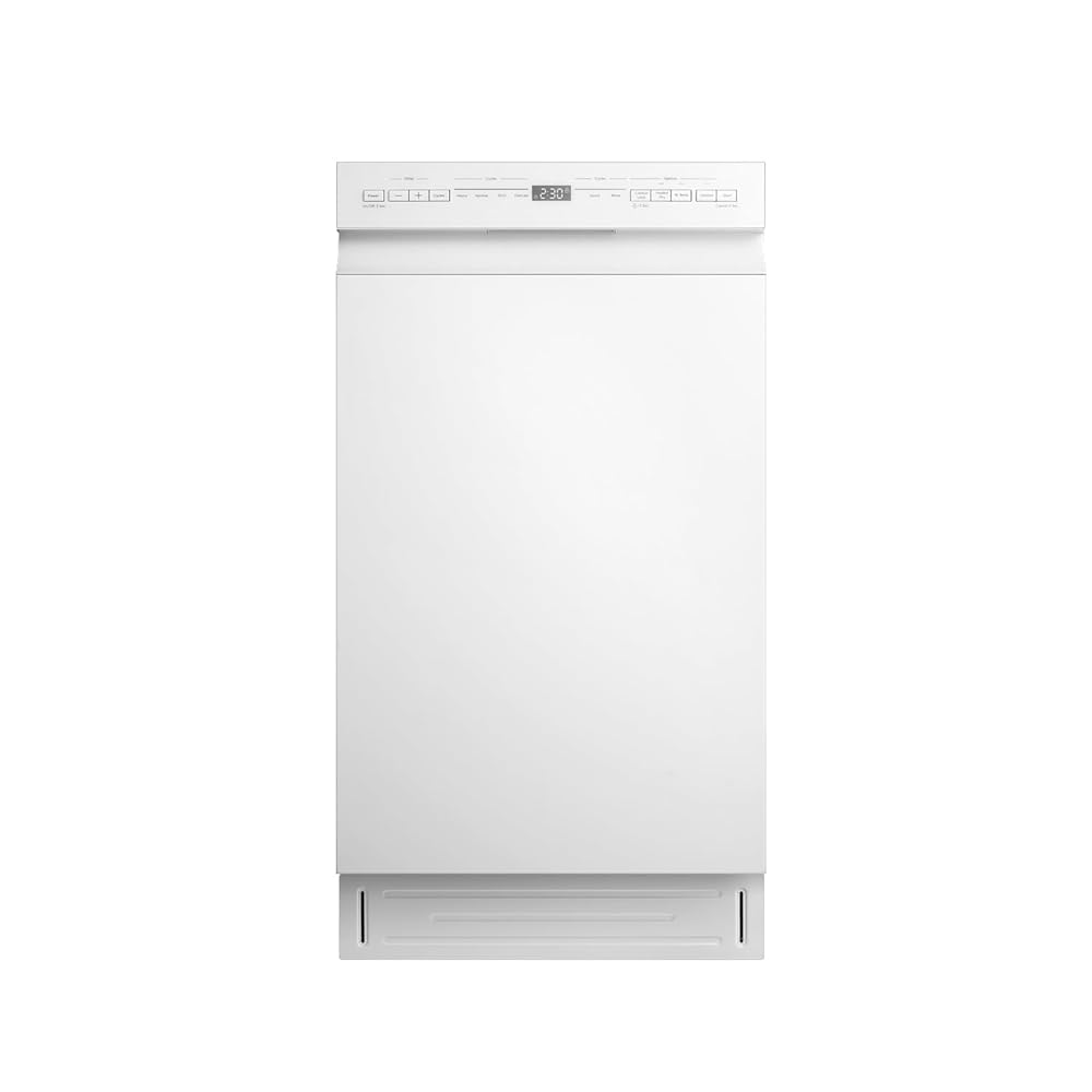 Midea MDF18A1AWW Constructed-in Dishwasher – 8 Place Settings, 6 Wash Applications, Stainless Metal Inside, Heated Dry, Vitality Star Licensed, White End