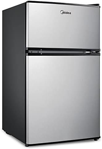 Midea WHD-113FSS1 3.1 cu ft Stainless Metal Compact Fridge