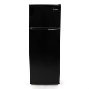 West Bend WBRT73B Compact Freestanding Fridge, 7.4 cu.ft, Slim Design, Black